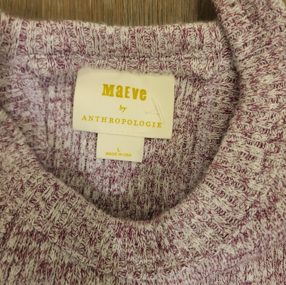 Anthropologie Maeve Harlan Knit Tank Raspberry Size Large - Picture 6 of 11